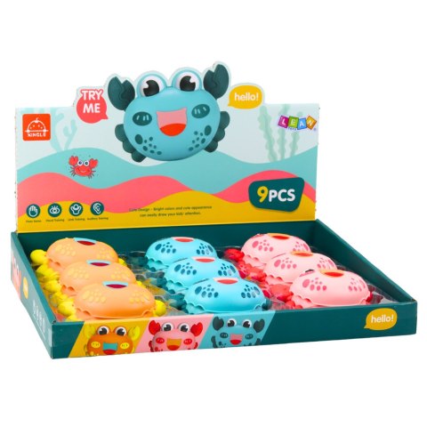 Krab Interaktywny Z Napędem MIX Kolorowy Jeżdżący LEAN TOYS Krab Interaktywny Z Napędem MIX Kolorowy Jeżdżący LEAN TOYS