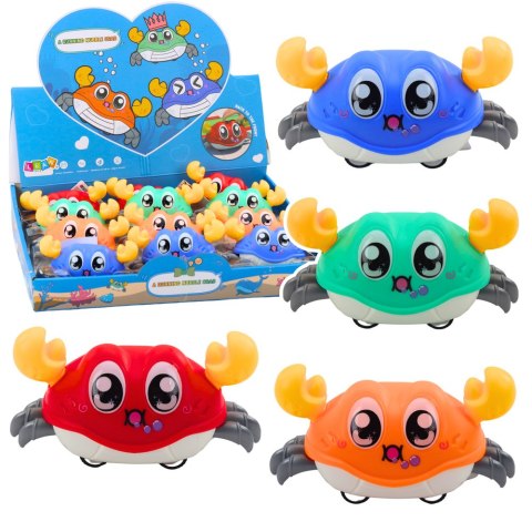 Krab Interaktywny Z Napędem Naciągiem Jeżdżący Kolorowe LEAN Toys Krab Interaktywny Z Napędem Naciągiem Jeżdżący Kolorowe LEAN Toys