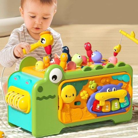 Krokodyl Interaktywny Kostka Edukacyjna Wielofunkcyjna Dźwięki LEAN Toys Krokodyl Interaktywny Kostka Edukacyjna Wielofunkcyjna Dźwięki LEAN Toys