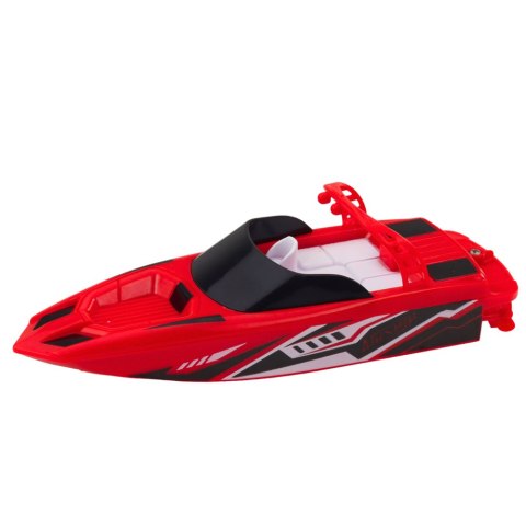 Łódź Motorówka Zdalnie Sterowana RC Biało-Czerwona 15cm LEAN Toys Łódź Motorówka Zdalnie Sterowana RC Biało-Czerwona 15cm LEAN Toys