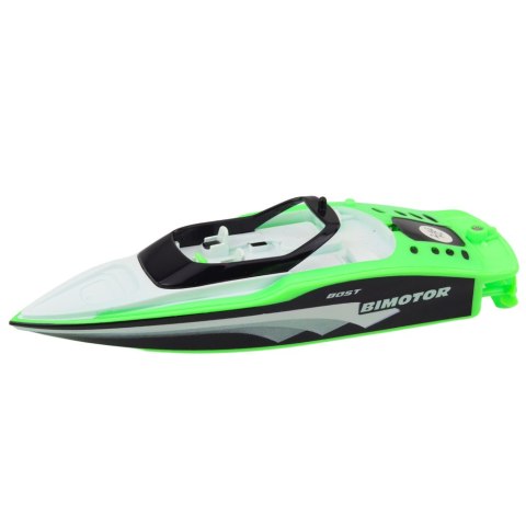 Łódź Motorówka Zdalnie Sterowana RC Biało-Zielona 15cm LEAN Toys Łódź Motorówka Zdalnie Sterowana RC Biało-Zielona 15cm LEAN Toys