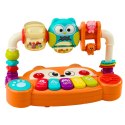 Pianinko Edukacyjne Interaktywne Grzechotki Sowa Pomarańczowe LEAN Toys