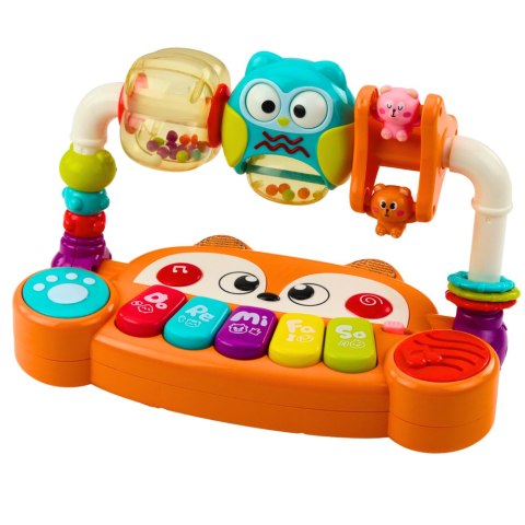 Pianinko Edukacyjne Interaktywne Grzechotki Sowa Pomarańczowe LEAN Toys Pianinko Edukacyjne Interaktywne Grzechotki Sowa Pomarańczowe LEAN Toys