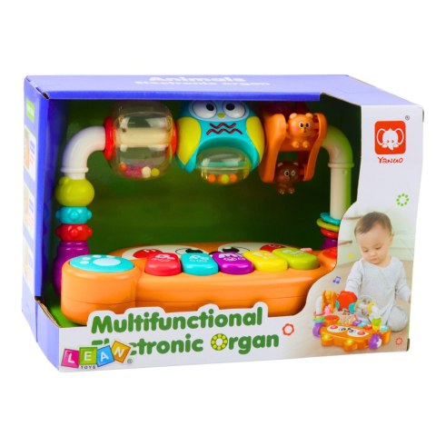 Pianinko Edukacyjne Interaktywne Grzechotki Sowa Pomarańczowe LEAN Toys Pianinko Edukacyjne Interaktywne Grzechotki Sowa Pomarańczowe LEAN Toys