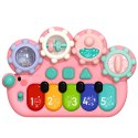 Pianinko Interaktywne Dla Dzieci Koła Zębate Różowe LEAN Toys