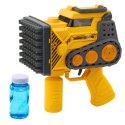 Pistolet Na Bańki Mydlane Budowlane 56 Otworów Płyn Żółty LEAN Toys