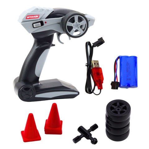 Samochód Wyścigowy Auto Do Driftu RC Czarno Zielone 30km/h 1:16 LEAN Toys Samochód Wyścigowy Auto Do Driftu RC Czarno Zielone 30km/h 1:16 LEAN Toys