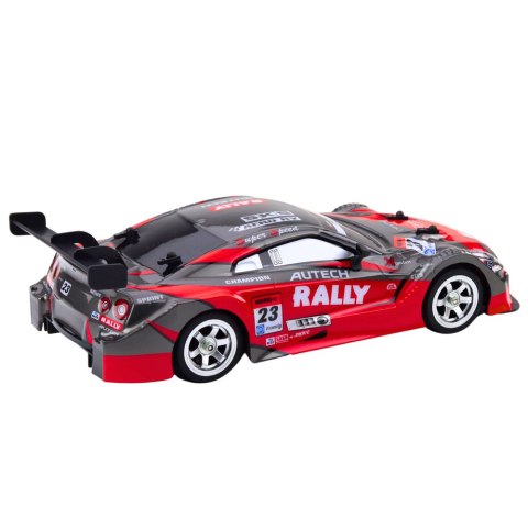 Samochód Wyścigowy Auto Do Driftu RC Czerwono Czarny 30km/h 1:16 LEAN Toys Samochód Wyścigowy Auto Do Driftu RC Czerwono Czarny 30km/h 1:16 LEAN Toys