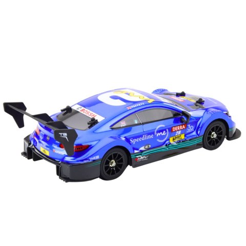 Samochód Wyścigowy Auto Do Driftu RC Niebieskie 30km/h 1:16 LEAN Toys Samochód Wyścigowy Auto Do Driftu RC Niebieskie 30km/h 1:16 LEAN Toys