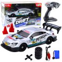 Samochód Wyścigowy Auto Do Driftu RC Srebrne 30km/h 1:16 LEAN Toys