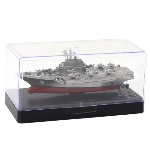 Statek Militarny Łódź Zdalnie Sterowana RC Srebrna 15cm LEAN Toys Statek Militarny Łódź Zdalnie Sterowana RC Srebrna 15cm LEAN Toys