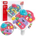 Stolik Edukacyjny Interaktywny Muzyczny Sensoryczny Różowy LEAN Toys