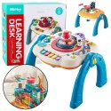 Stolik Edukacyjny Interaktywny Powierzchnia Do Budowania 2w1 Niebieski LEAN Toys