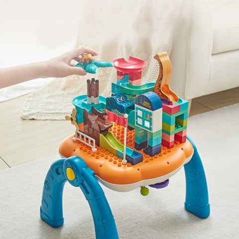 Stolik Edukacyjny Interaktywny Powierzchnia Do Budowania 2w1 Niebieski LEAN Toys Stolik Edukacyjny Interaktywny Powierzchnia Do Budowania 2w1 Niebieski LEAN Toys