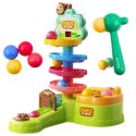 Tor Dla Kulek Interaktywna Zjeżdżalnia Sensoryczna Katapulta Młotek LEAN Toys