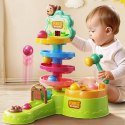 Tor Dla Kulek Interaktywna Zjeżdżalnia Sensoryczna Katapulta Młotek LEAN Toys
