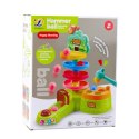 Tor Dla Kulek Interaktywna Zjeżdżalnia Sensoryczna Katapulta Młotek LEAN Toys