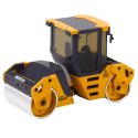 Walec Drogowy Metalowy Pojazd Budowlany Huina Żółty 1:50 HUINA