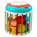Walec Kostka Sensoryczna Interaktywna Bębenek Lis Światła Dźwięki Kolorowa LEAN Toys