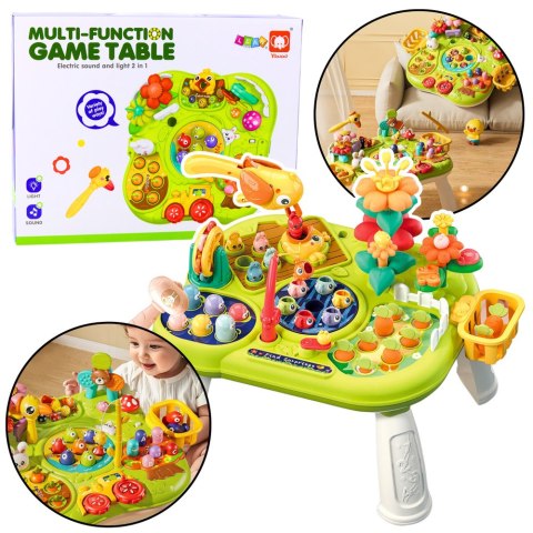 Wielofunkcyjna Tablica Stolik Interaktywny Dla Malucha Gry Zręcznościowe LEAN Toys Wielofunkcyjna Tablica Stolik Interaktywny Dla Malucha Gry Zręcznościowe LEAN Toys