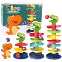 Wieża Zjeżdżalnia Dla Kulek Piłek Głowa Sorter Dinozaur Zielony LEAN Toys