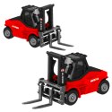 Wózek Widłowy Metalowy Model Kolekcjonerski Huina Czerwony 1:80 HUINA