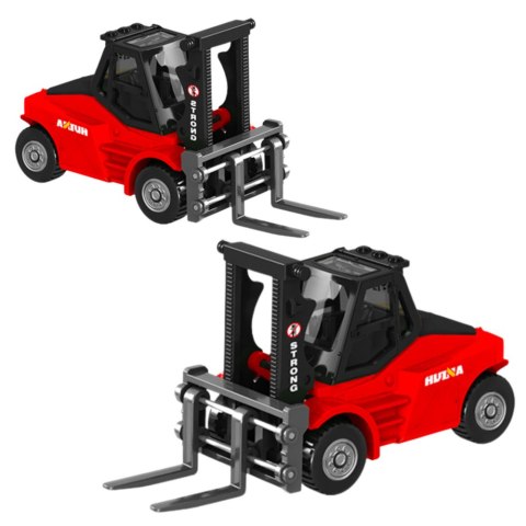Wózek Widłowy Metalowy Model Kolekcjonerski Huina Czerwony 1:80 HUINA Wózek Widłowy Metalowy Model Kolekcjonerski Huina Czerwony 1:80 HUINA