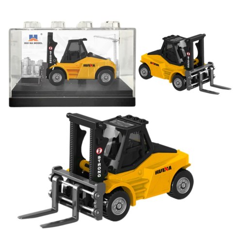 Wózek Widłowy Metalowy Model Kolekcjonerski Huina Żółty 1:80 HUINA Wózek Widłowy Metalowy Model Kolekcjonerski Huina Żółty 1:80 HUINA