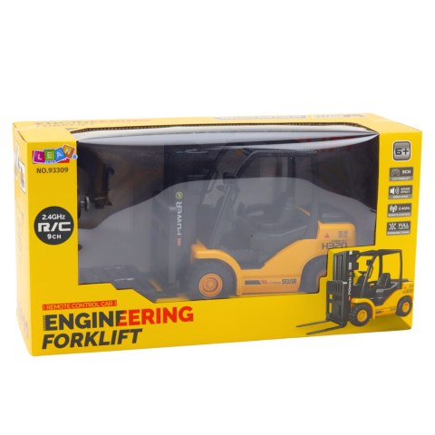 Wózek Widłowy Zdalnie Sterowany RC 2.4G Paleta Żółty LEAN Toys Wózek Widłowy Zdalnie Sterowany RC 2.4G Paleta Żółty LEAN Toys