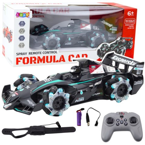 Wyścigówka Auto Sportowe Zdalnie Sterowana RC Efekt Dymu 2.4G Czarna LEAN Toys Wyścigówka Auto Sportowe Zdalnie Sterowana RC Efekt Dymu 2.4G Czarna LEAN Toys