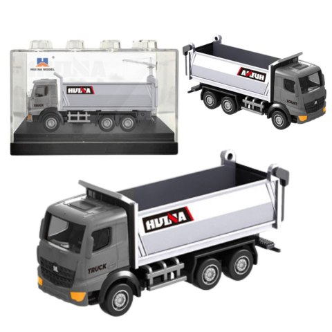Wywrotka Metalowa Model Kolekcjonerski Huina Srebrna 1:80 HUINA