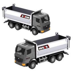 Wywrotka Metalowa Model Kolekcjonerski Huina Srebrna 1:80 HUINA