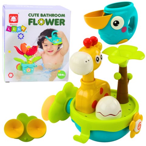 Zabawka Do Kąpieli Żyrafa Sensoryczna Interaktywna Przyssawki Kolorowa LEAN Toys Zabawka Do Kąpieli Żyrafa Sensoryczna Interaktywna Przyssawki Kolorowa LEAN Toys