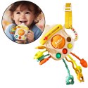 Zabawka Sensoryczna Gryzak Grzechotka Dla Malucha Butelka 3W1 LEAN TOYS