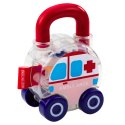 Zestaw Autek Z Kluczem Edukacyjne Policja Straż Karetka 3szt LEAN Toys