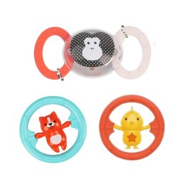 Zestaw Gryzaków Grzechotek Dla Niemowlaka Zwierzątka 6 ele. LEAN Toys