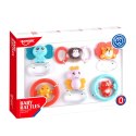Zestaw Gryzaków Grzechotek Dla Niemowlaka Zwierzątka 6 ele. LEAN Toys