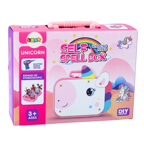 Zestaw Klocków Konstrukcyjnych Wkrętarka Jednorożec DIY LEAN Toys Zestaw Klocków Konstrukcyjnych Wkrętarka Jednorożec DIY LEAN Toys
