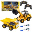 Zestaw Ładowarka Spychacz Wywrotka 1:24 Zdalnie Sterowane RC 2w1 LEAN Toys