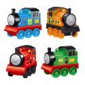Zestaw Lokomotyw Z Napędem Pociągi Kolorowe 4szt LEAN Toys