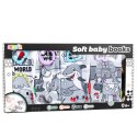 Zestaw Miękkie Książeczki Edukacyjne Sensoryczne Dla Malucha 4szt LEAN Toys