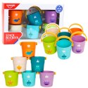 Zestaw Wiaderka Do Kąpieli Z Otworami Kolorowe 6szt LEAN Toys
