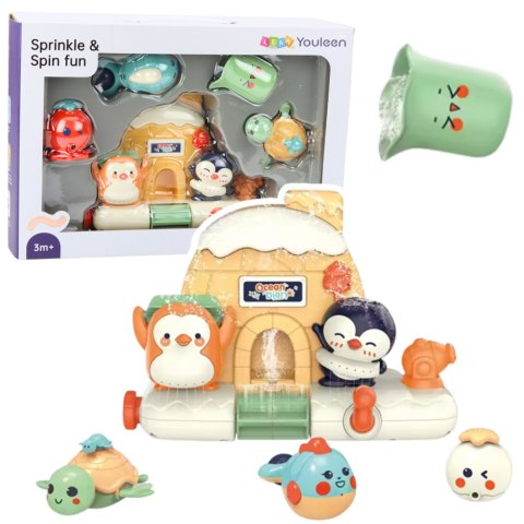 Zestaw Zabawka Do Kąpieli Dla Malucha Interaktywny Zwierzęta Morskie LEAN Toys Zestaw Zabawka Do Kąpieli Dla Malucha Interaktywny Zwierzęta Morskie LEAN Toys