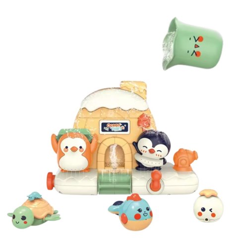 Zestaw Zabawka Do Kąpieli Dla Malucha Interaktywny Zwierzęta Morskie LEAN Toys Zestaw Zabawka Do Kąpieli Dla Malucha Interaktywny Zwierzęta Morskie LEAN Toys