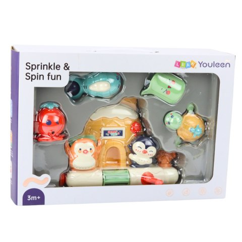 Zestaw Zabawka Do Kąpieli Dla Malucha Interaktywny Zwierzęta Morskie LEAN Toys Zestaw Zabawka Do Kąpieli Dla Malucha Interaktywny Zwierzęta Morskie LEAN Toys