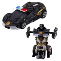 Auto Robot 2w1 Sportowy Samochód Policyjny Napęd Mix LEAN TOYS