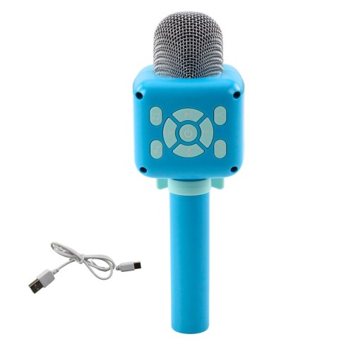 Bezprzewodowy Mikrofon Bluetooth Karaoke Nagrywanie Zmiana Głosu Niebieski LEAN Toys Bezprzewodowy Mikrofon Bluetooth Karaoke Nagrywanie Zmiana Głosu Niebieski LEAN Toys