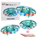 Dron UFO Sterowany Ręką RC Światła LED Turkusowy LEAN Toys