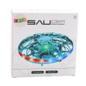 Dron UFO Sterowany Ręką RC Światła LED Turkusowy LEAN Toys