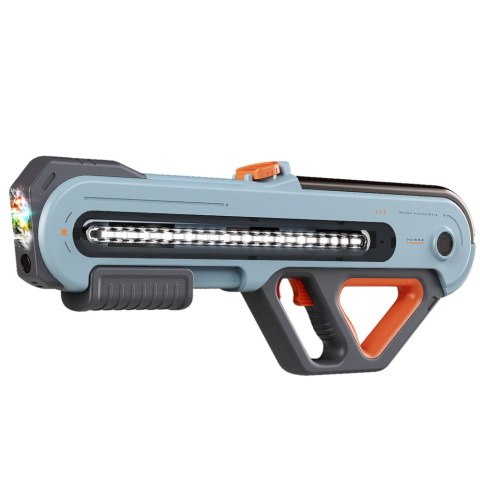 Duży Pistolet Karabin W12 Elektryczny Na Wodę LED Szary 60cm LEAN Toys Duży Pistolet Karabin W12 Elektryczny Na Wodę LED Szary 60cm LEAN Toys